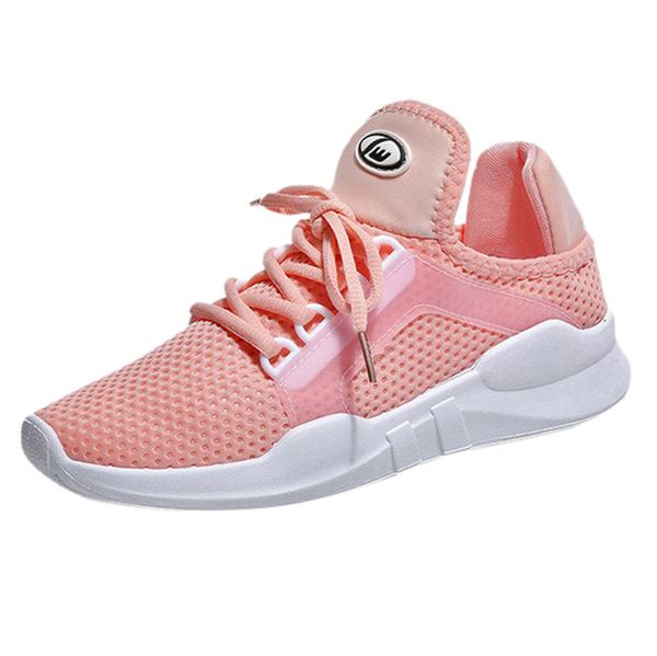 

women sneakers women' fashion casual solid mesh lace-up breathable sneakers sport running shoes fashion outdoor shoes a30722