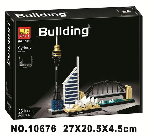 2018 new Architecture Sydney Skyline Building Blocks Sets Compatible City Bricks