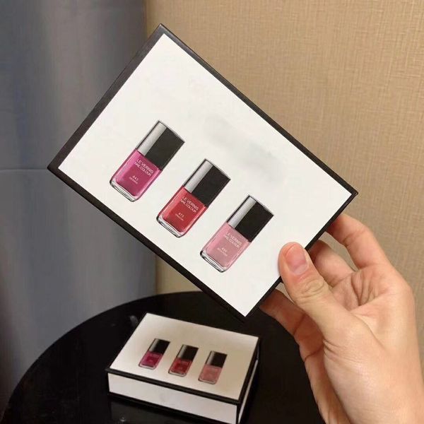 

3pcs nail polish set nail colour 495 mica rose+475 dragon+ 643 desirio nail polish set j2102