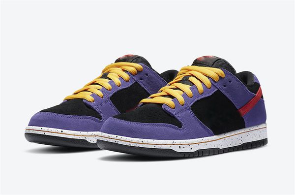 

2020 original sb dunk low acg pro terra trail black sunburst varsity purple taxi mens skateboarding running shoes sneakers womens bq6817-008