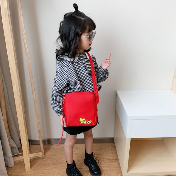 

2020 big rat chinese zodiac-children's single-shoulder bag women's cute cartoon little mouse printed men and women child univers