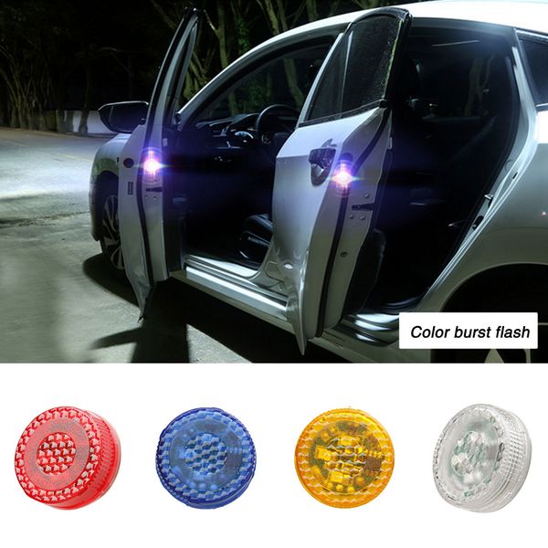 

wireless universal smart car door warning light automobile anti-collid strobe car door opening led flash light safety warning
