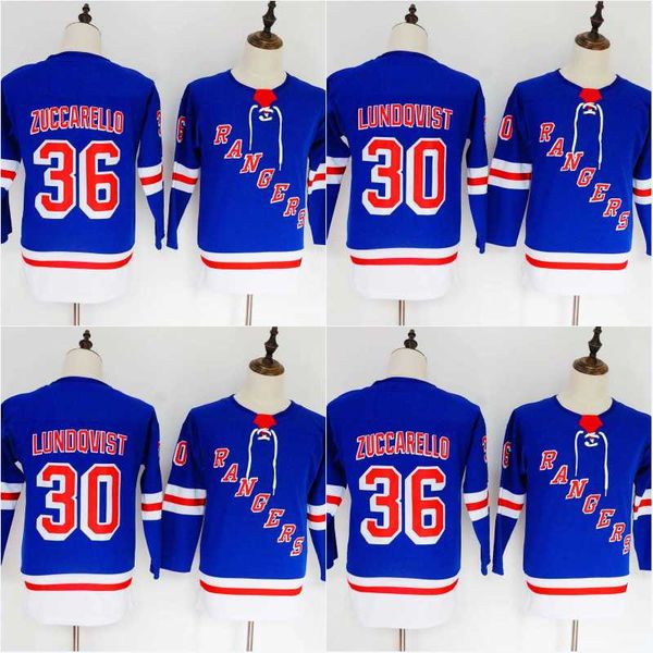 

Women/Youth New York Rangers Jersey 30 Henrik Lundqvist 36 Mats Zuccarello Hockey Jerseys High Quality Free Shipping