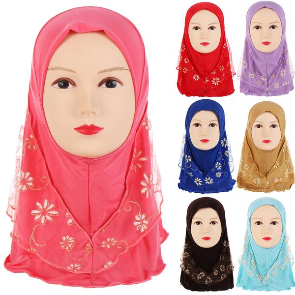 

дети по уходу за детьми девушка громоздкого волосы head wrap caps симпатичных кружева цветочной косынку hat tosqd0035, Yellow