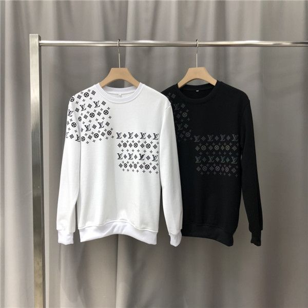 

19fw luxurious paris brands design l hoodie long sleeve crewneck sweater sweatshirt fashion reflective pullover hoodie outdoor v sweatshirt, Blue;black