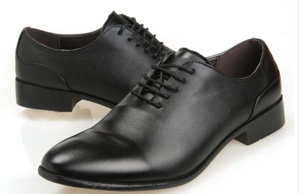 

men's shoes in spring and autumn low heel pointed end @2094, Black