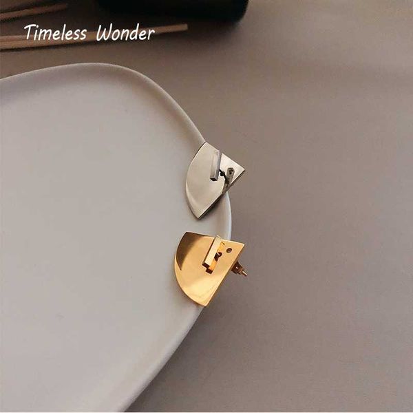 

вневременной чудо титана гео вентилятор качели серьги из нержавеющей стали ювелирные изделия готические рождественские подарки универсальный, Golden;silver