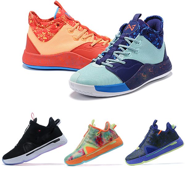 

pg 4 casual shoes mens designer shoes fashion luxury casual sports shoes white black red man brand pg3 training sneakers eu40-46