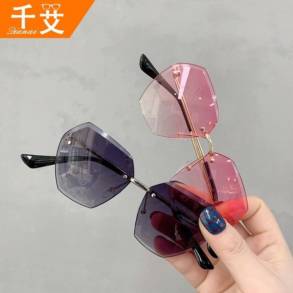 

2020 fashion kids polygon sunglasses boys girls baby infant fashion sun glasses eyewear children shades luxury sun glasses bbafc, Blue