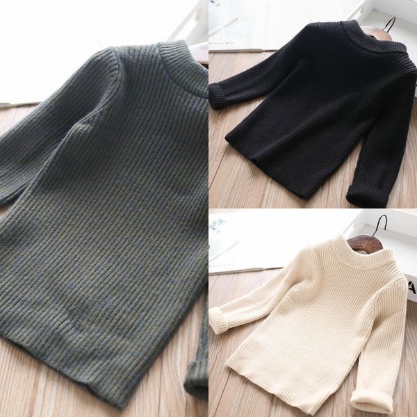 

23200 autumn girls 4-color round collar thread knitted children's clothing sweater sweater children's wear xba, Blue
