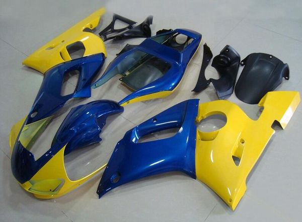 

4gifts новый abs обтекатель комплекты 100% применимость для yamaha yzf-r6 98-02 yzf600 1998 1999 2000 2001 2002 bodywork set custom blue yel