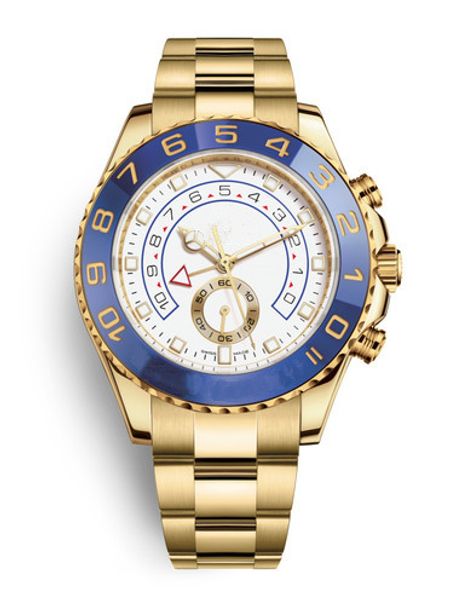 

4 color luxury watch 116688 18k yellow gold 44mm gold 116680 116681 116689 ceramic bezel no chronograph automatic watches, Slivery;brown