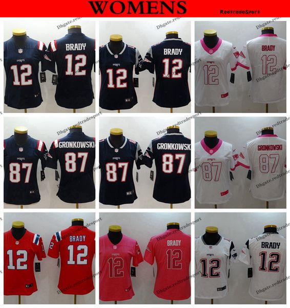 girls pink tom brady jersey