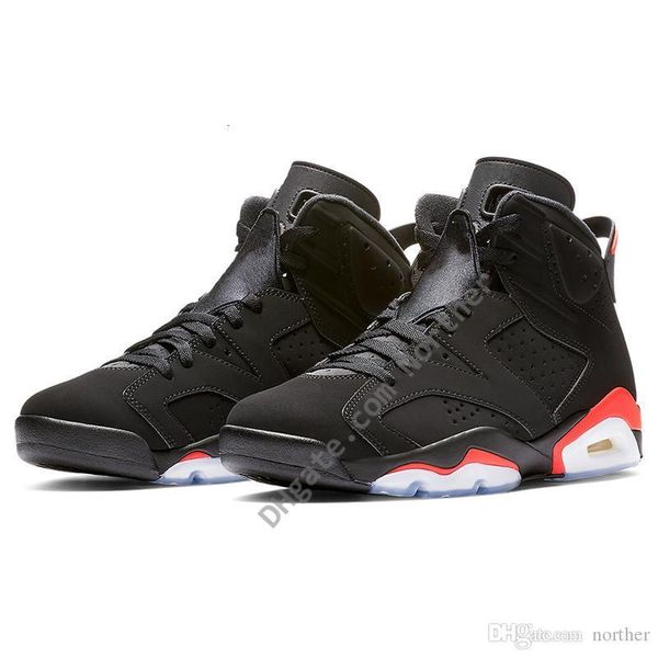 

2019 men black infrared 6 6 ba ketball hoe men cny carmine gatorade jordan 13a6 green tinker unc black cat de igner trainer neaker, Black;green