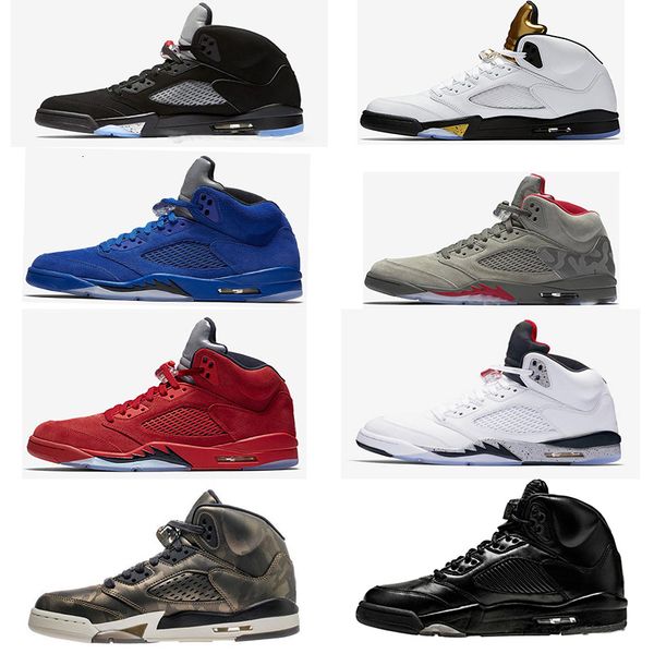 

shoes 5 international flight white cement metallic silver black olympic men basketball shoes zapato 5s fire red drop shipping