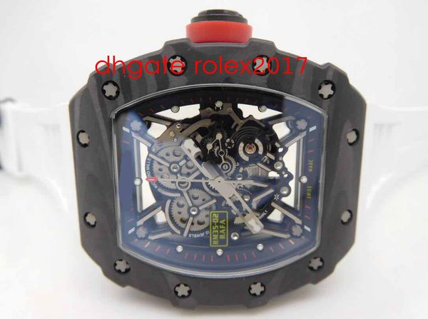 

men's seller kv factory edition rm035-02 rafael nadal japanese miyota 8215 movement forged carbon sport wristwatches, Slivery;brown