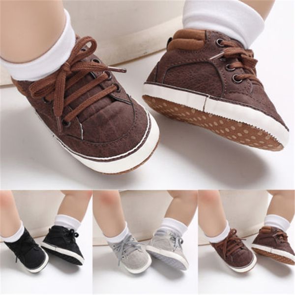 

infant baby girl shoes newborn soft sole sneaker cotton crib shoes for 0-18month new baby girl boy casual sports lace up, Black