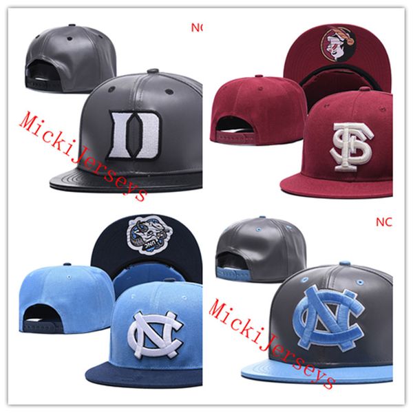 

ncaa north carolina tar heels snapback колпачки серый duke blue devils шляпа красный штата флорида семинолов колпачки один размер подходит д, Black;white