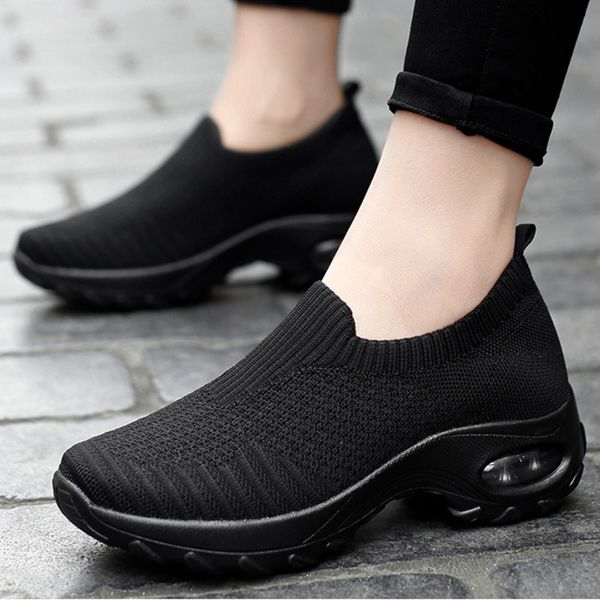 

tenis mujer 2019 new arrival fashion tennis shoes for women wedge shoes platform breathable ladies sneakers zapatillas deporte