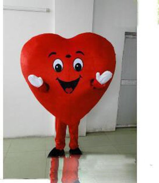 

2018 red heart love mascot costume love heart mascot costume ing, Red;yellow