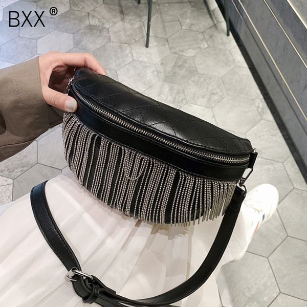 

bxx] 2020 сумки моды груди леди pu кожа кисточкой цепи desingn crossbody плечо сумка женщина путешествие сумка hk576