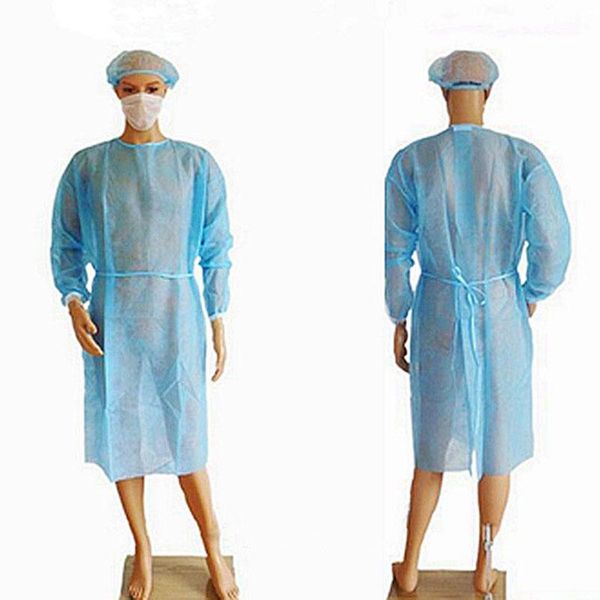 

disposable isolation gowns, universal protective gown coverall, non-woven, disposable clean gowns, outdoor safety personal protect clothing