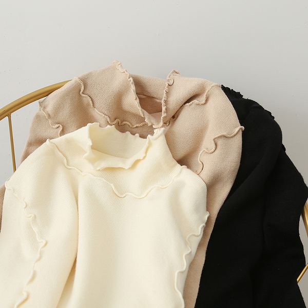

japanese women's clothing loose autumn and winter solid color sweater, White;black