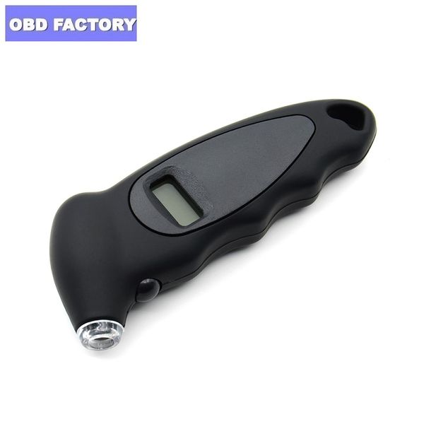 

5pcs black digital tire pressure gauge lcd backlight auto car motorcycle