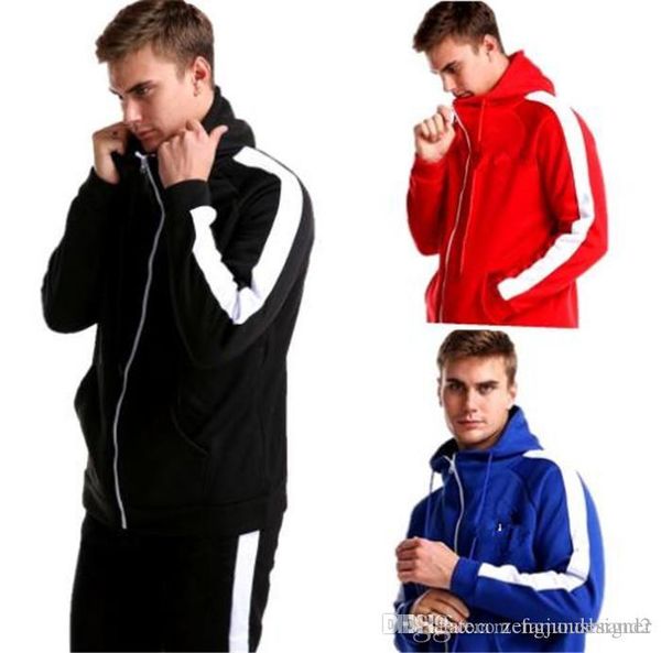 

mens autumn designer 2pcs tracksuits tick print solid color sports style homme clothing fashion luxury casual apparel, Gray
