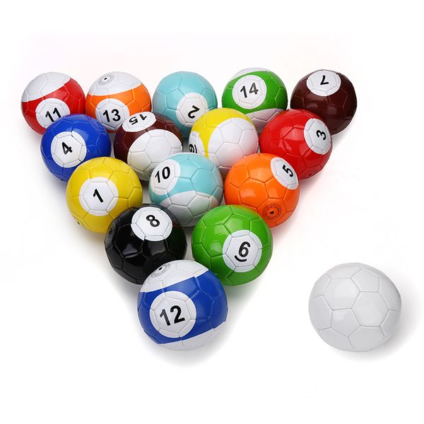 Размер № 2 3 4 5 Бильярд Футбольный мяч Полный комплект Почвенные Snookball Snook Ball Snooker Street Game Футбольная спортивная игрушка POUGLBALL 16 шт.
