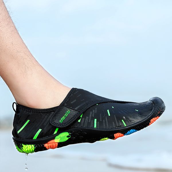 

summer sneakers 2019 shoes men woman beach shoes outdoors wading swimming slipper on surf couple quick-drying aqua