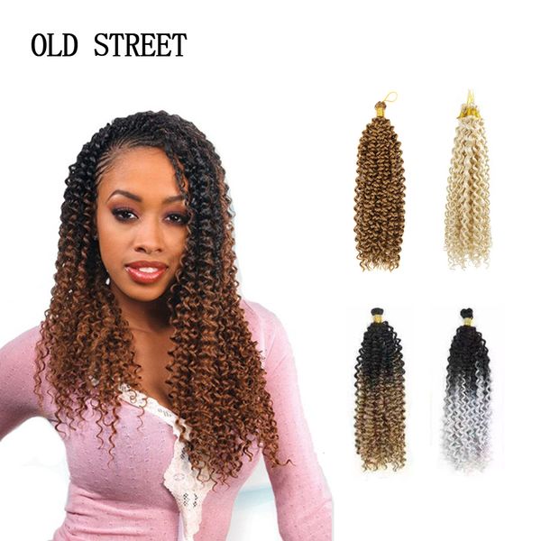 

water wave synthetic braiding hair extensions curly crochet latch hook braiding afro kinky hair styling tools, Brown