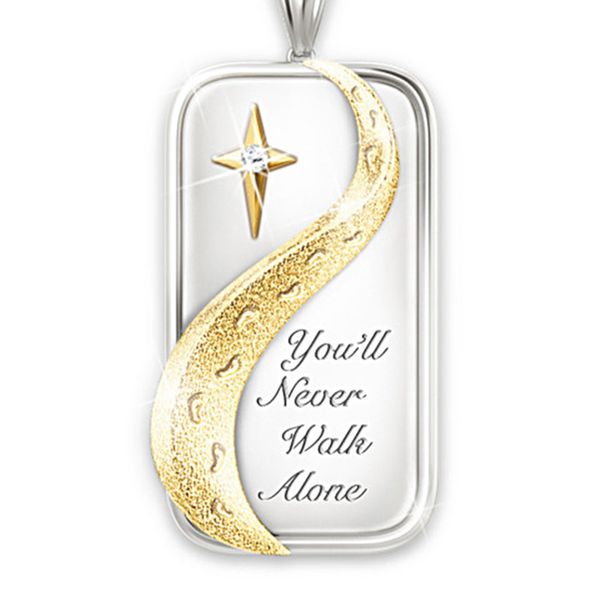 

crystal gold cross necklace gold and silver footprint pendant necklace for woman wedding enagement jewelry gifts