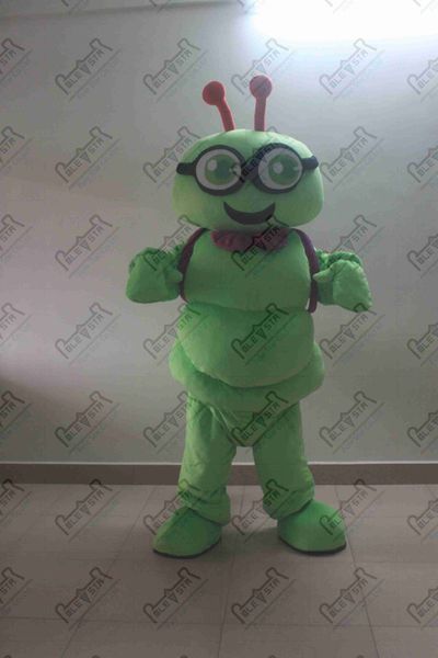 

purple backpack ant mascot costume quality cartoon insect costumes green bees costumes pole star mascot costumes, Red;yellow