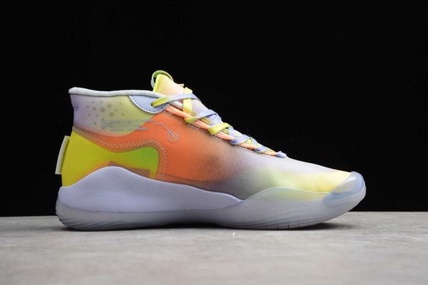 

2019 new fashion kevin durant 12 xii high kd 35 warriors home blue yellow mens basketball shoes men sports shoes kd12 sneakers size 7-12