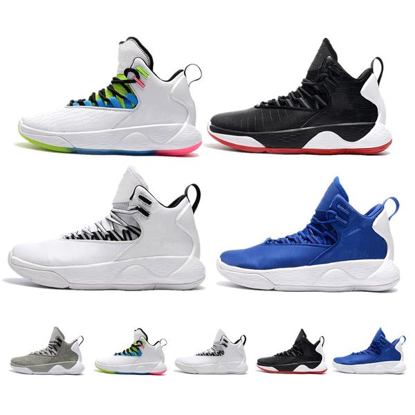

good quality super fly mvp men basketball shoes with box new black white grey outdoor sports trainers fashion sneakers size 7-12