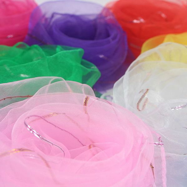 

valentine day gift woman square silk dance scarves 60*60cm fashion lady soft candy colors scarf creative magic tricks props accessories, Blue;gray