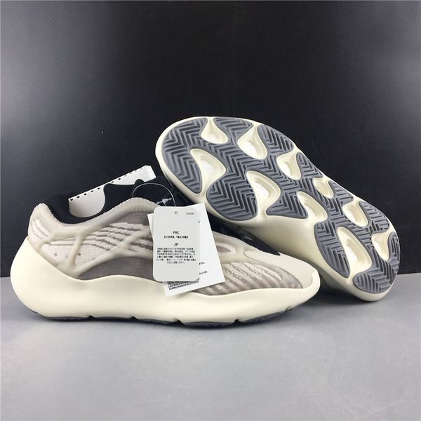 

kanye west originals 700 v3 azael running shoes black white 3m reflective wave runner men women sports sneakers ef9897 with box