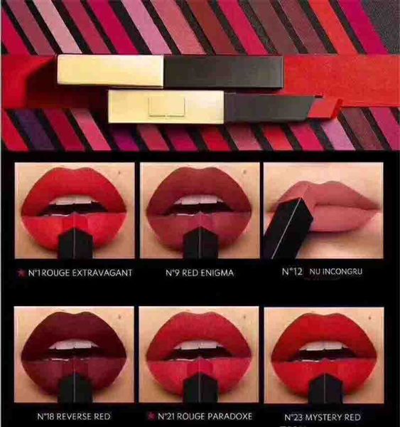 

Известный бренд The ​​Slim Rouge Кожа Матовая Помада Цвета N1 N9 N12 N18 N21 N23 N5 N5