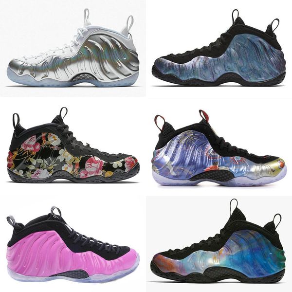 

penny hardaway mens basketball shoes alternate galaxy legion green air eggplant maroon foams athletic sport sneakers shoes, Black