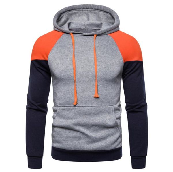 

mens designer panelled hoodies casual mens sports hoodies loose clothing hip pop casual pullover apparel, Black