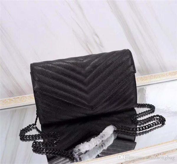 

designer crossbody bag caviar cowhide leather woc envelope bag classic sliver gold chain bags singler shoulder bags luxury handbags purses