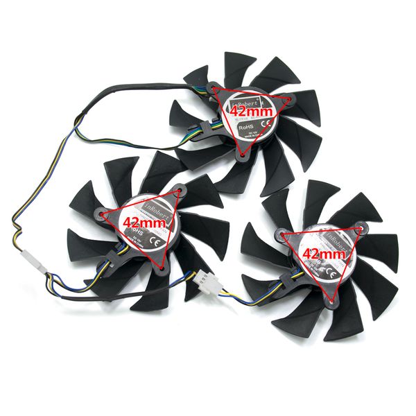 

85mm 4pin 42mm cooler fan for zotac geforce gtx1050 gtx 1050 gtx 1070 gtx1070 8gd5 graphics video cards cooling fans