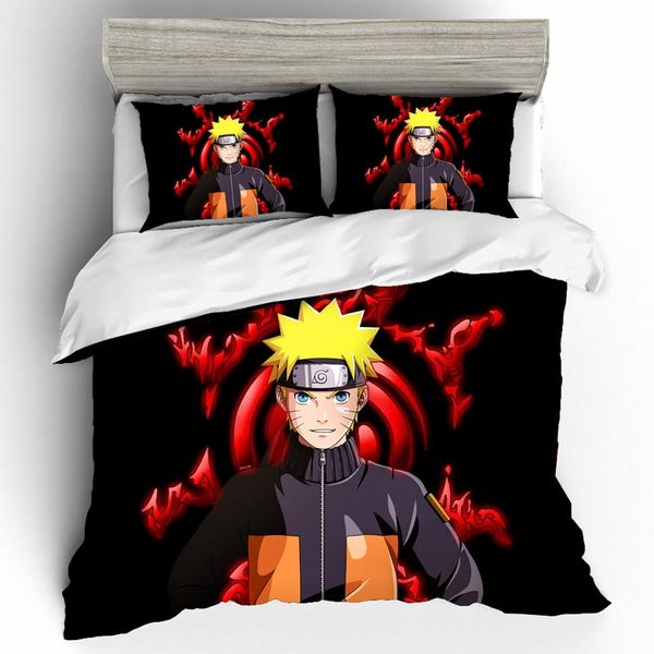 Home Textiles Bed Linen Naruto Bedding Sets Duvet Cover King Size