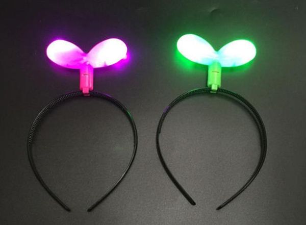 

glowing led light up sapling headband cute kids women christmas birthday festive party hair sticks rave headwear pink green gift