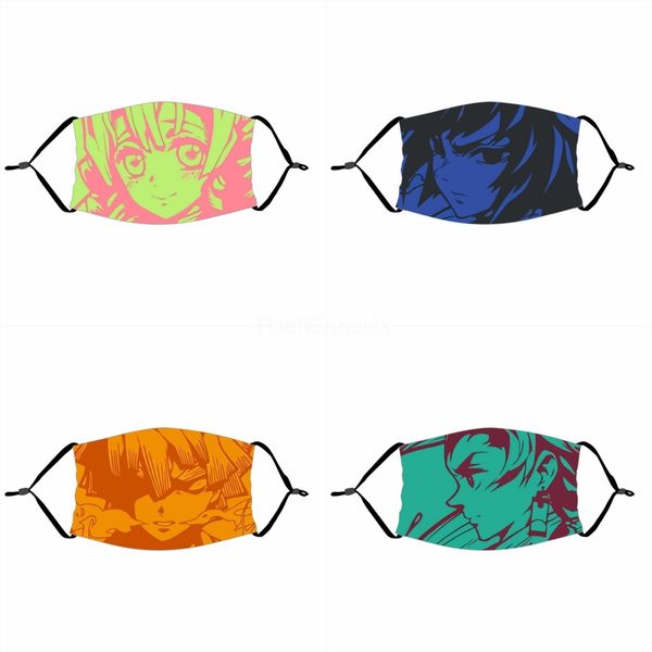 

dener printed fa mask fasion sponge fa masks print cartoon camouflage i silk sunscreen dustproof and reatale#502, Black