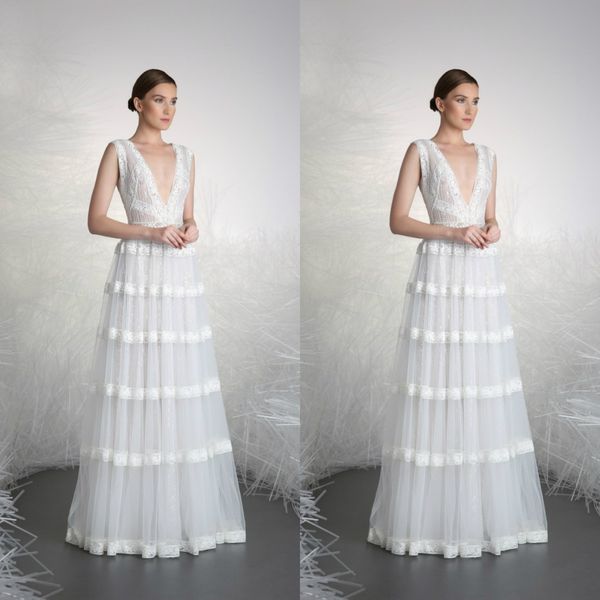 

tony word 2020 white evening dresses v neck lace appliqued tulle long formal party gowns floor length special occasion prom dress, Black;red