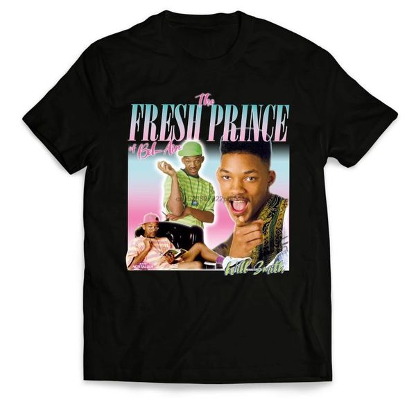 

fresh prince of bel air t shirt mens designer t shirt fashion printed summer short sleeve tee streetwear breathable, White;black