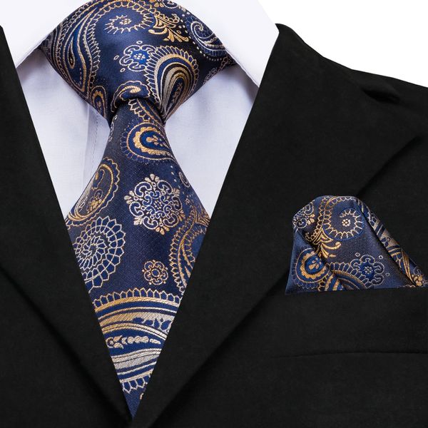

gp-001 mens tie black blue peru floral silk jacquard ties for men hanky cufflink set business wedding necktie set ing, Blue;purple