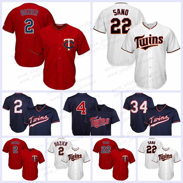 

Puckett Minnesota Men Twins 34 Kirby Puckett MEN 2019 2 Brian Dozier 22 Miguel Sano Baseball Jerseys